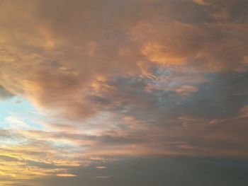 Low angle view of dramatic sky