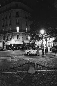 City street at night