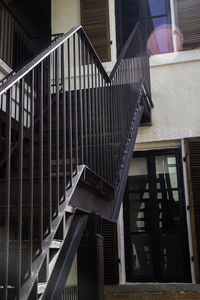 Low angle view of staircase in building