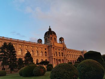 Low angle view of building against sky