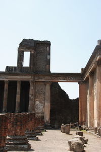 Old ruins against clear sky