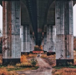 View under bridge 