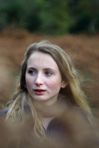 Portrait of beautiful young woman