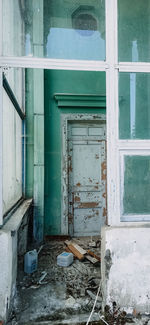 Interior of abandoned house