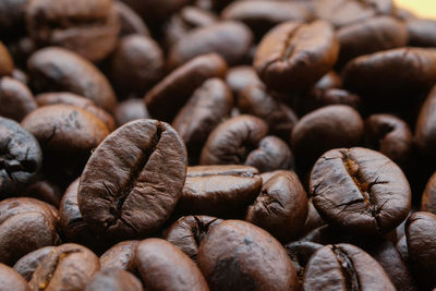 Full frame shot of coffee beans