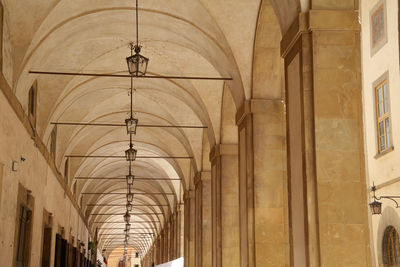 Low angle view of ceiling