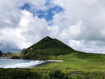 Scenic view of landscape against sky