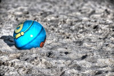 Close-up of blue sand