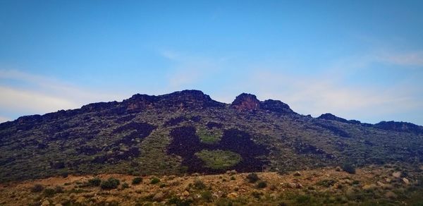 Scenic view of mountain against sky