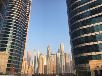 Low angle view of buildings against sky