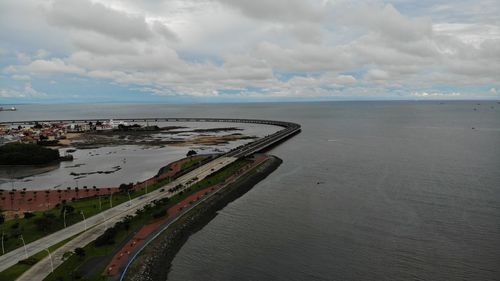 Panoramic view of sea against sky