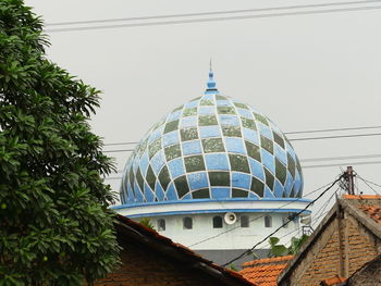 Low angle view of roof against clear sky