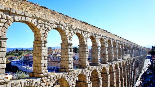 Old ruins against blue sky