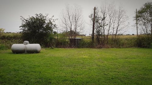 Scenic view of land against sky