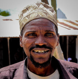 Portrait of man smiling