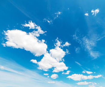 Low angle view of clouds in sky