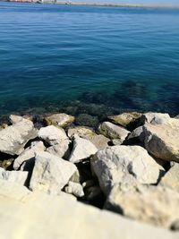 View of rocks on beach