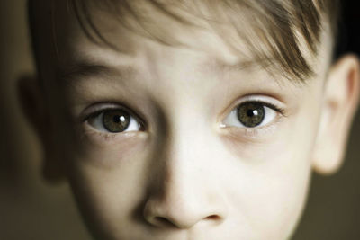 Close-up portrait of cute baby