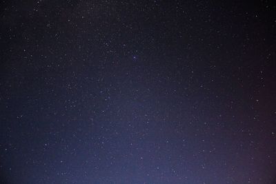 Low angle view of stars in sky at night