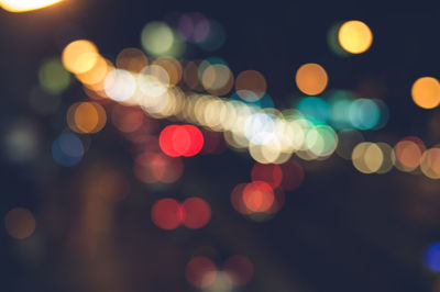 Defocused image of lights at night