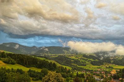 Scenic view of landscape against sky