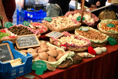 Close-up of food for sale at market stall