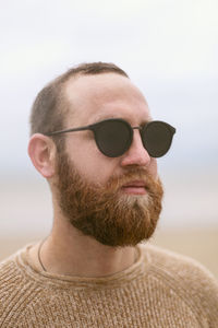 Close-up portrait of young man