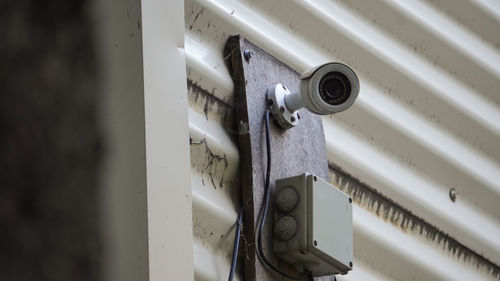 Close-up of closed door