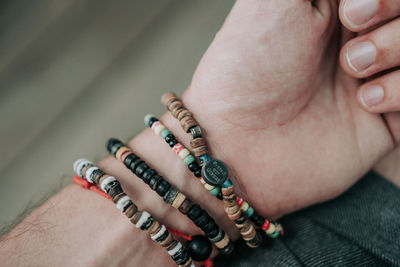 Close-up of woman hand with tattoo