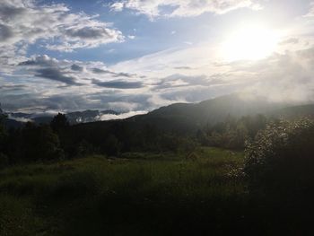 Scenic view of landscape against sky