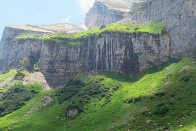 Scenic view of rock formations