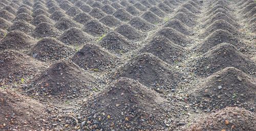 Full frame shot of stones on land