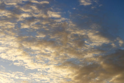 Low angle view of clouds in sky