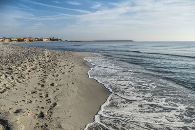 The beach of la caletta, siniscola, sardinia