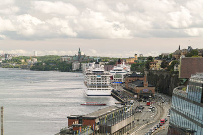 View from above of sodermalm and fotografiska