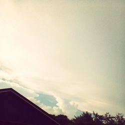 Low angle view of built structure against sky