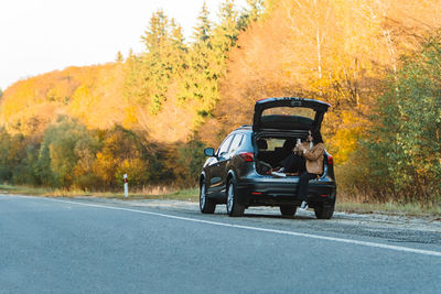 Car on road