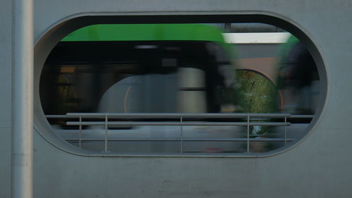 Reflection of vehicle on window