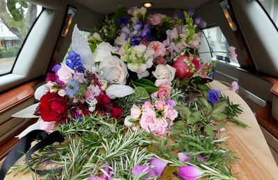 Flowers on table