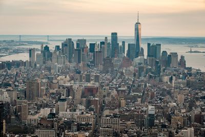 Aerial view of buildings in city