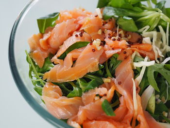 Close-up of salad in plate