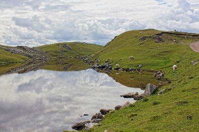 Panoramic view of landscape against sky