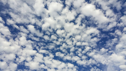 Low angle view of cloudy sky