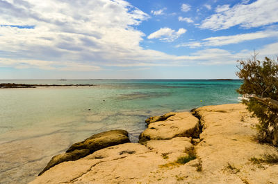 Scenic view of sea against sky