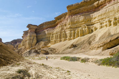 Scenic view of rock formations