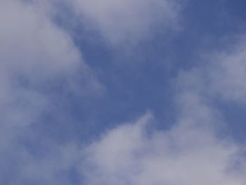 Low angle view of clouds in sky