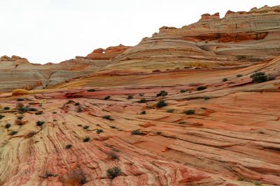 Rock formations in a desert