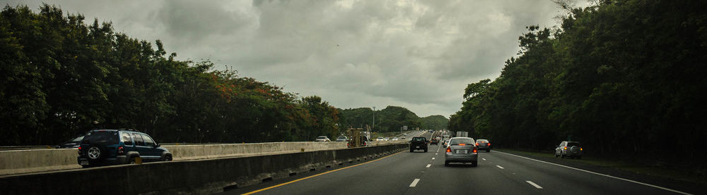 Road passing through landscape