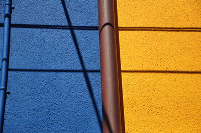 Close-up of yellow wall