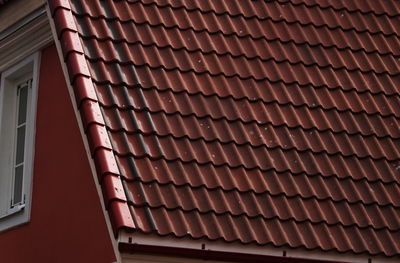 Low angle view of building roof